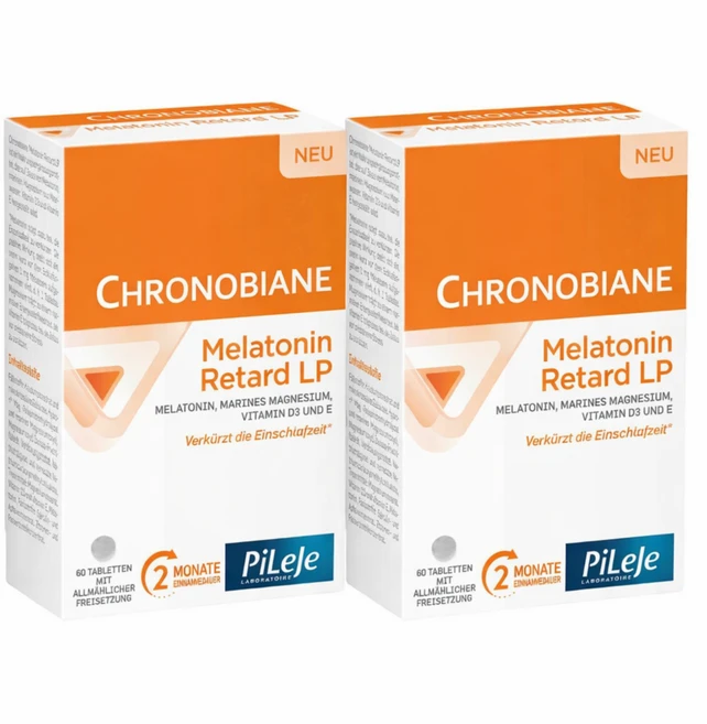 필레제 크로노비안 CHRONOBIANE LP 60정 2박스 뷔 영양제 멜라토닌, 2개 - 쿠팡
