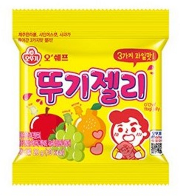 오뚜기 오쉐프 뚜기젤리 20G, 1개