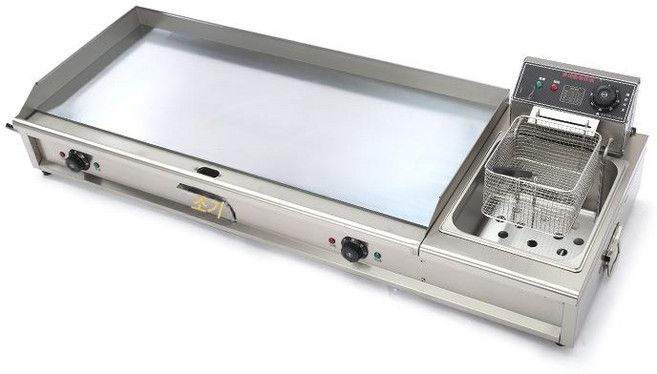 업소용 전기 철판 패티 기계 햄버거 구이 전기철판 오징어 철판구이, 1개, 40형 전기 철판