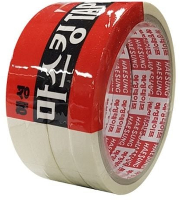 혜성 마스킹테이프 12mmx12m 미색 4개입/12x12m 봉(1개입)