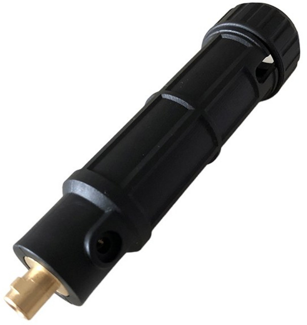 케이블 포함 백핸들 커넥터 황동 건 헤드 액세서리 유럽 스타일 MIG 용접 토치 소모품 14AK, 1개