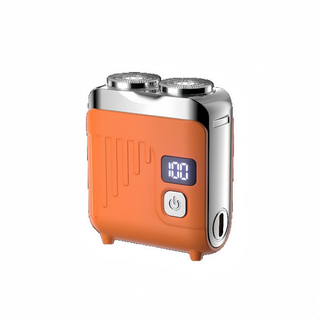 VCO 多功能電動刮鬍刀 迷你便攜, A008數顯款-活力橙, 1個