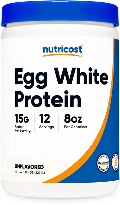뉴트리코스트 알부민 에그 화이트 프로틴 227g 무맛 1병, 1개 - 쿠팡