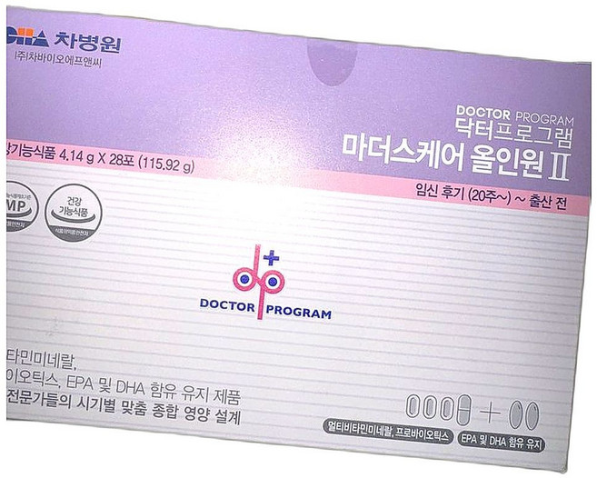 임산부 필수 영양소 포함 마더스케어 올인원 2단계 건강식품 28포 1박스, 1개, 28정