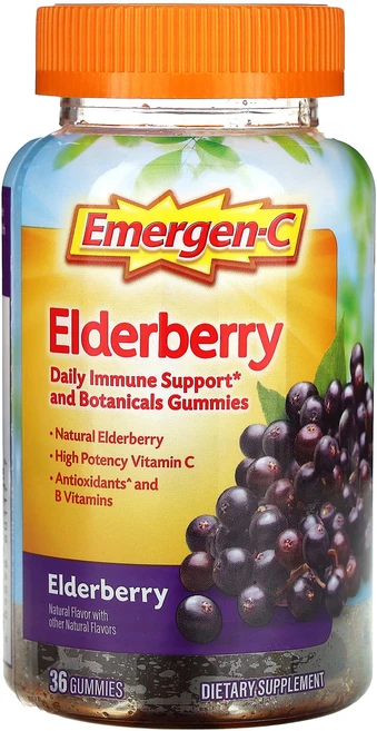 이머전씨 엘더베리 구미젤리 36개, 36정, 4개, 36정 - 쿠팡