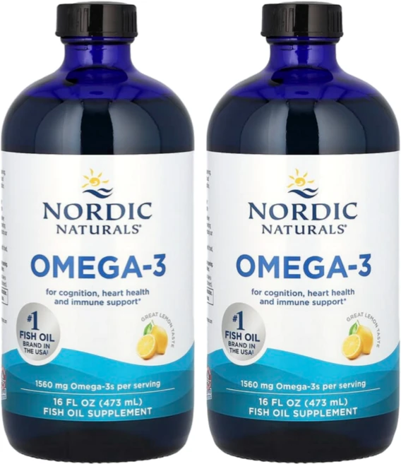 노르딕 내추럴스 오메가-3 1560 mg EPA 745 / DHA 500 레몬맛, 473ml, 2개 - 쿠팡