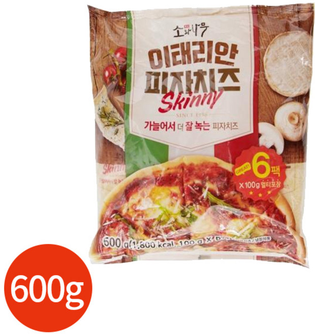 소와나무 피자치즈 스키니, 6개, 단품