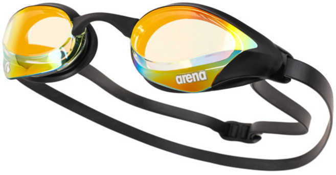 아레나 수경 AC2AG64 스와이프 미러렌즈 물안경, 블랙, 1개