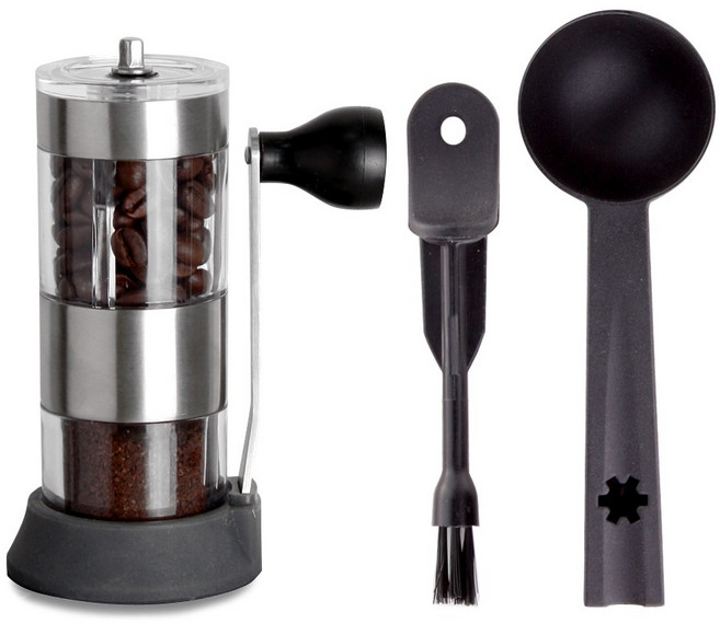 아웃도어 미니 캠핑 핸드밀 수동 커피그라인더 휴대용 커피분쇄기, 1개, 단일, 22ml