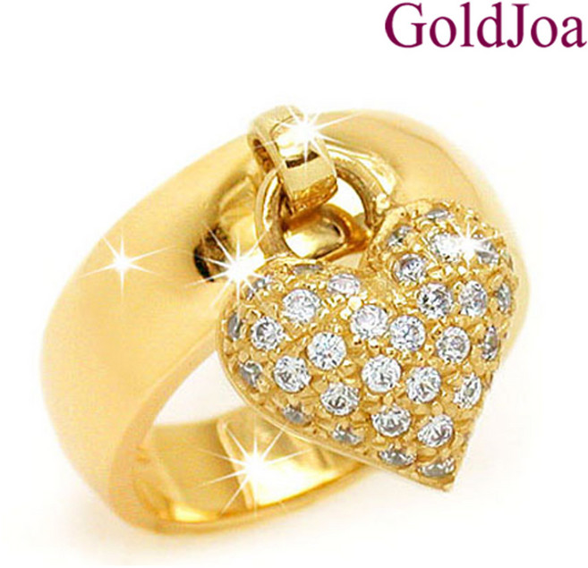 럭셔리 하트딸랑이 14k 애끼반지 (SOM-1644)