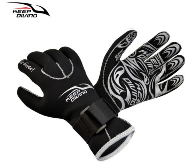 KEEP DIVING 네오프렌 장갑 긁힘 방지 및 보온 스쿠버 다이빙 겨울 수영 스피어피싱 카약 서핑 3mm, 04 XL, 03 camo 3mm