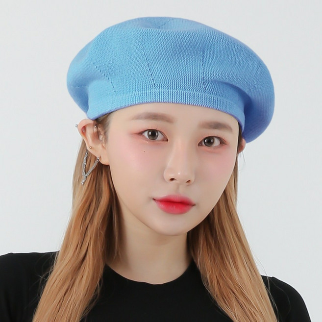 라핑 봄 여름 무지 빵모자 면 베레모 남자 성 모자