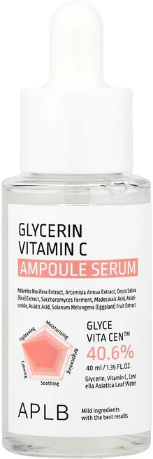 APLB 글리세린 비타민 C 앰플 세럼 40ml (1.35 fl oz) APB-68411 - 쿠팡