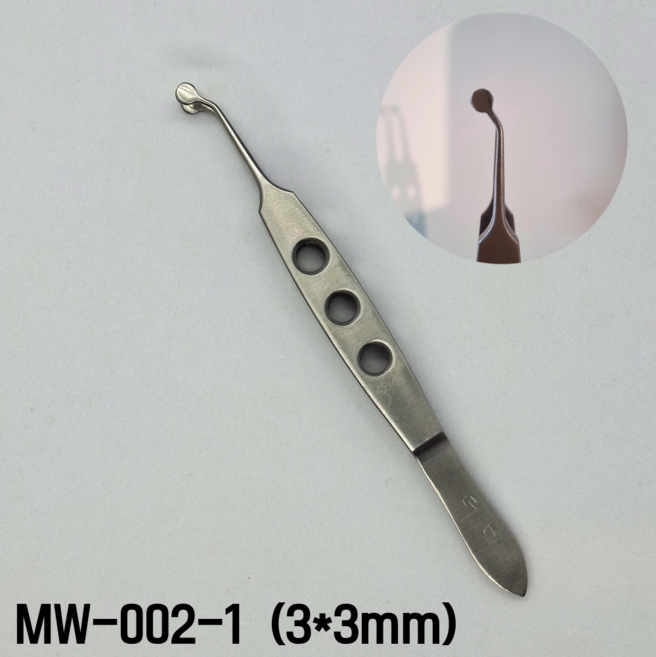 마이봄샘 의료용 핀셋 포셉 안과 눈기름샘 청소, MW-002-1, 1개