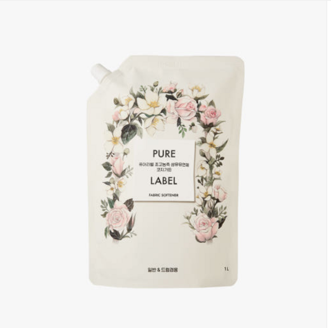 에버코스 퓨어라벨 섬유유연제 코지가든 리필, 3개, 1L