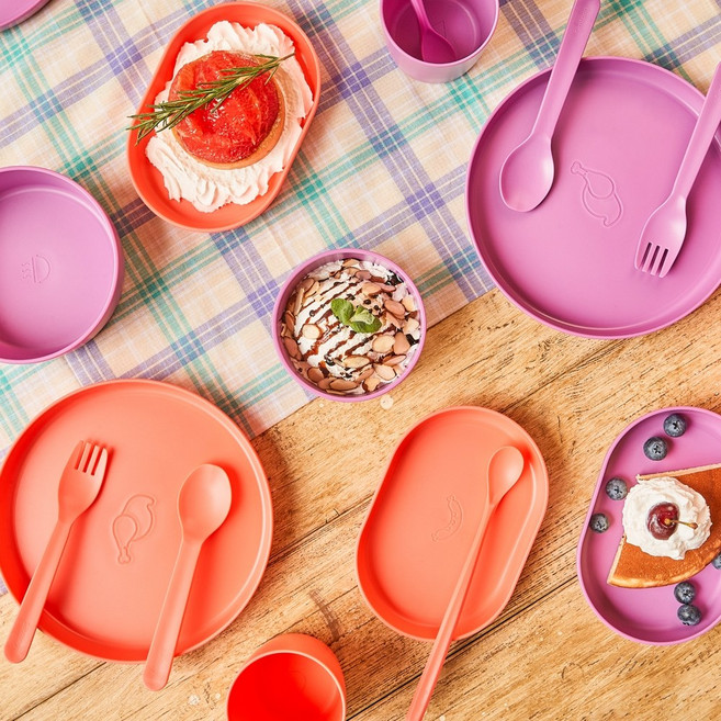 심통 트레이 시리즈 유아식기세트 단품 구성, 베이비 컵 퍼플 2P, 1개