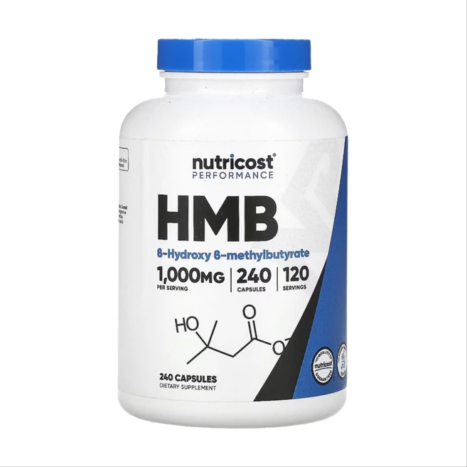 뉴트리코스트 HMB 1000mg 240캡슐 B-하이드록시 B-메틸부티레이트, 240정, 1개 - 쿠팡