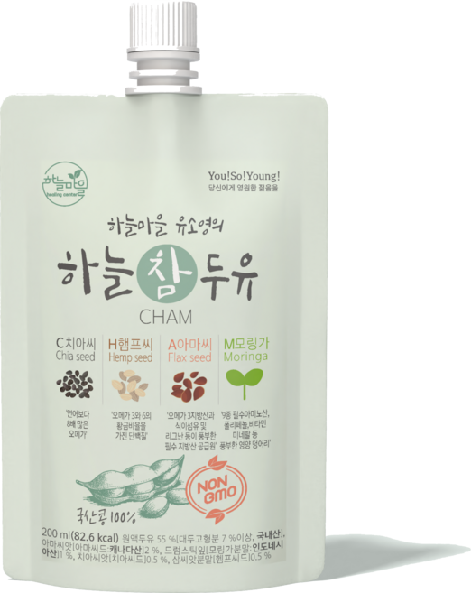 하늘마을 유소영의 하늘 참 두유 200ml, 15개