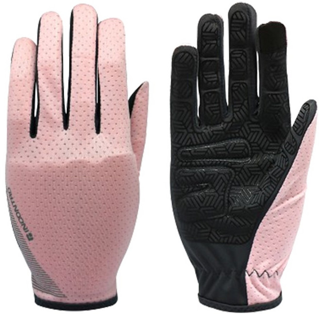 인콘트로 에어로 메쉬 논슬립 긴장갑 스포츠 장갑, 연분홍, 1개
