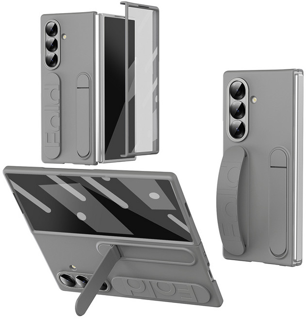 YINUO 갤럭시 Z 폴드3 4 5 6 7 슬림 그립 스탠드 케이스 호환