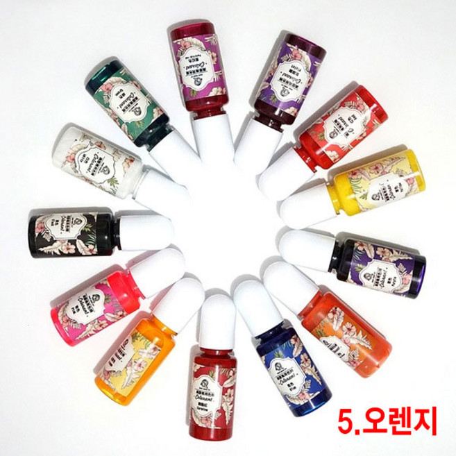 와이지알씨 미라클 레진 조색제 물감 안료 10g 모음 UV 레진공예, 05.레진 조색제 오렌지 10g, 1개