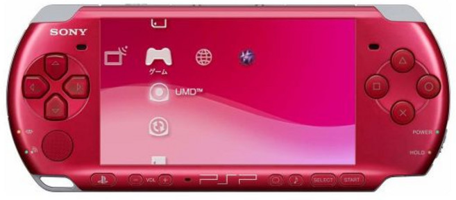 소니 플레이스테이션 포터블 PSP 3000 시리즈 휴대용 게임 콘솔 시스템 - 빨강 재생품, 소니 플레이스테이션 포터블 PSP 3000 시리즈 휴대