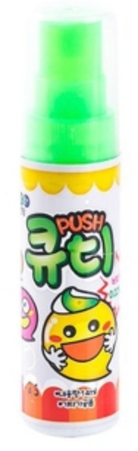 큐디 스프레이캔디 뿌려먹는사탕 무지개비비사 달고나 밭두렁 꾀돌이 추억의과자 옛날과자 불량식품 문방구과자 옛날젤리 사탕, 14ml, 1개