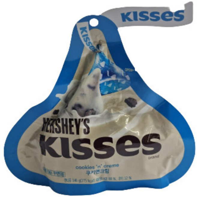 허쉬 키세스 쿠키앤크림 초콜릿, 146g, 3개
