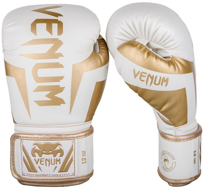 베넘 엘리트 복싱글러브 / 권투 킥복싱 무에타이 MMA 종합격투기, 화이트/골드, 1개
