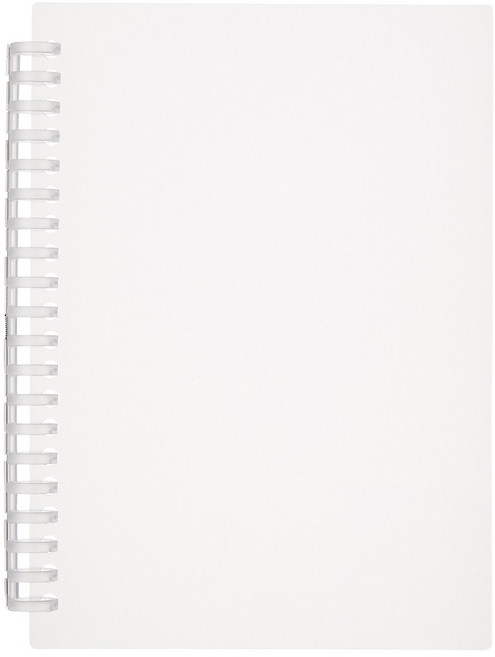 [무인양품] 폴리프로필렌 커버 리필 노트 반투명 A5 20홀 1개