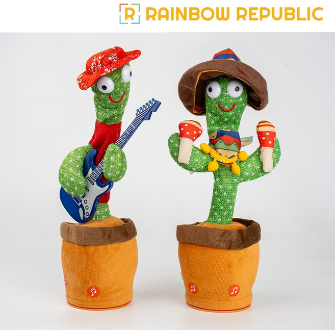 춤추는 선인장 노래하는 장난감 춤추는 인형, 악기, 1개