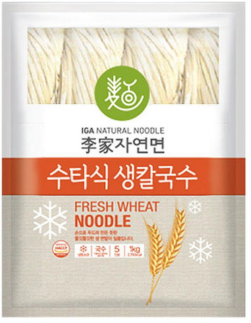 생칼국수 냉동 (1kg x 10개입-50인분) - 칼국수면, 1개, 1kg