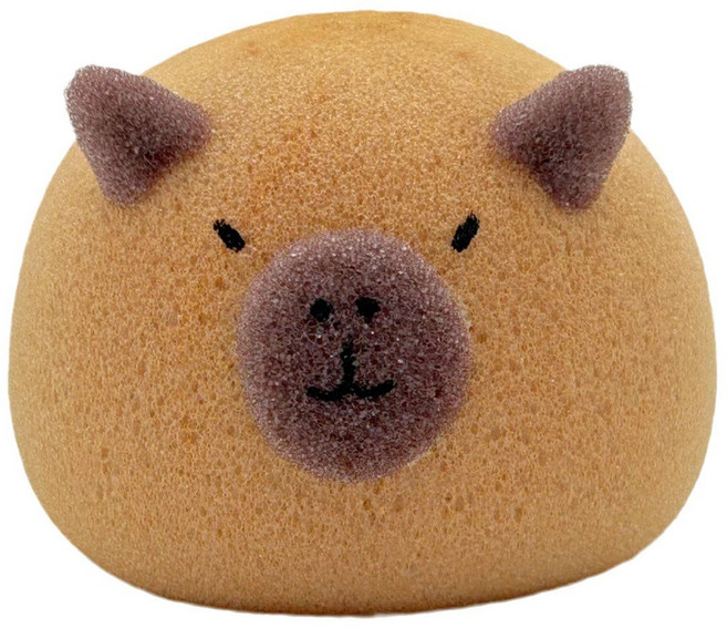 스펀지 카피바라 설거지 인형 수세미 비누 카피바라스펀지 스펀지볼 2P, 2개, 1개입