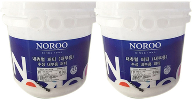 노루페인트 수성 내부용 퍼티 내츄럴 5kg, 2개