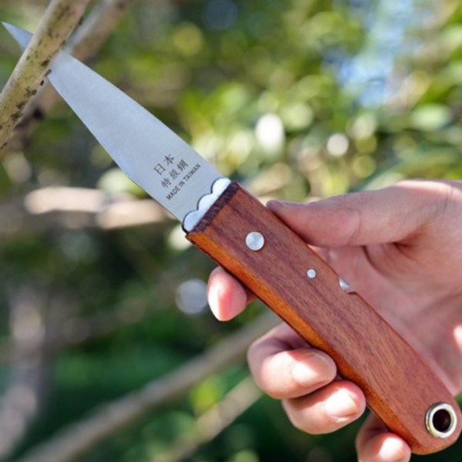 접목칼 분경 1P 원목손잡이 탄소강 묘목 접이식, 본품(1150), 1개