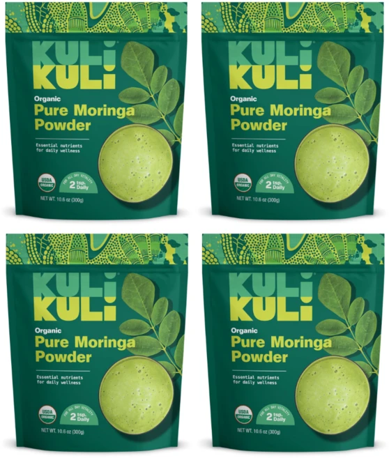 100% 유기농 모링가잎 파우더 쿨리쿨리 Kuli Kuli Moringa Oleifera Organic Leaf Powde, 4개 - 쿠팡