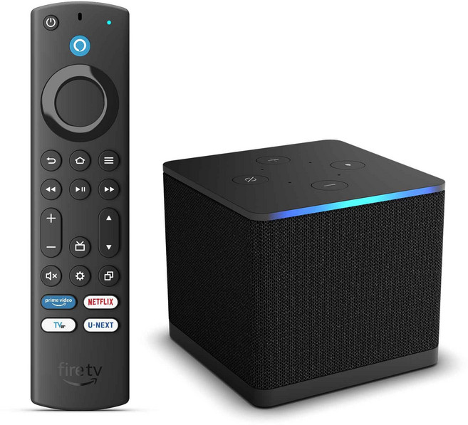 Fire TV Cube - Alexa 대응 음성 인식 리모컨 포함 스트리밍 미디어 플레이어, 상세페이지 참조, 1개