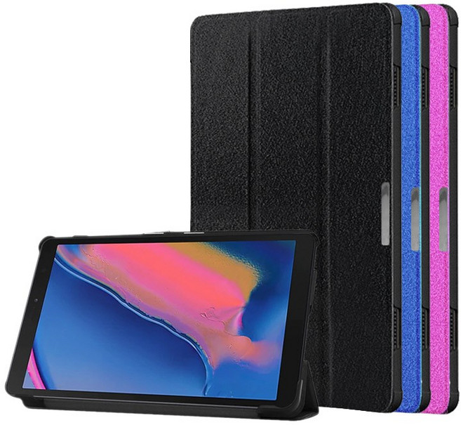 아야 갤럭시탭 A 8.0 2019 With S펜 SM-P200 P205 스마트플립커버케이스, 블랙, 1개