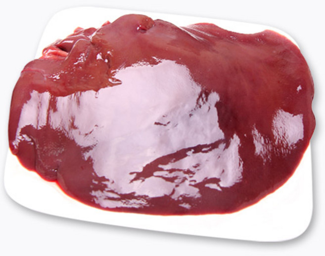 더펫코리아 원료육 돼지간 1kg 애견간식, 1개, 돼지고기