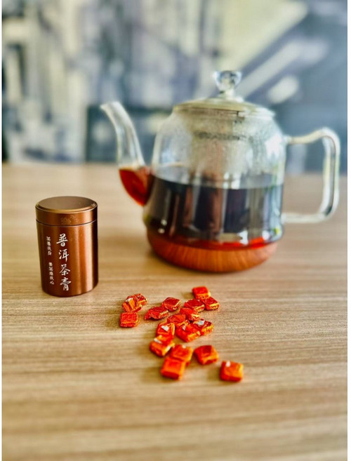 운남 보이차 찹쌀형 고농축 차고 50g (75-80알), 80개, 1개입, 50mg