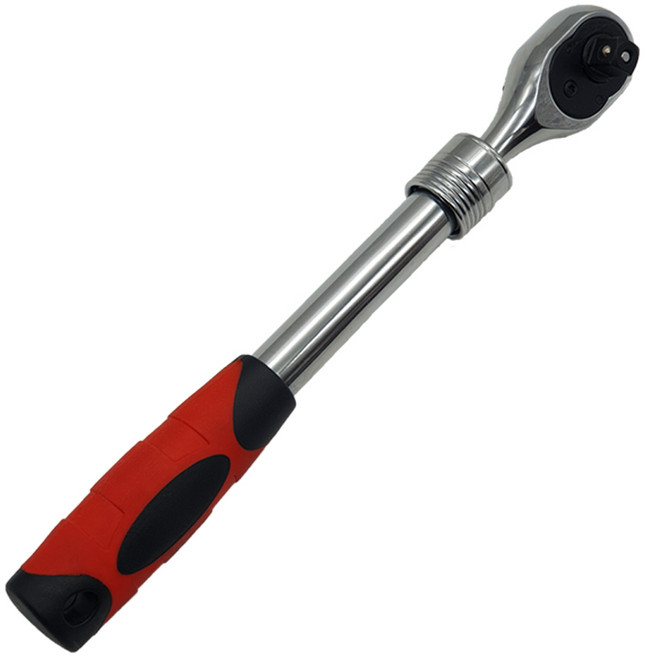 제나 HL-020 길이 조절 라체트 1/2인치 305MM-440MM 깔깔이 라쳇핸들 버튼식 복스대 라쳇드라이버, 1개