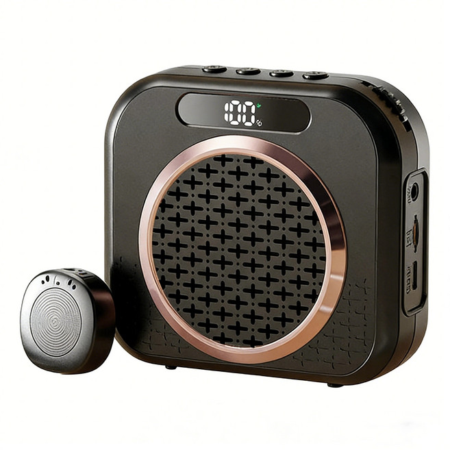 미가 무선 확성기 무선 핀마이크 세트 교사용 강의용 휴대용 앰프, 1개, 블랙, K6