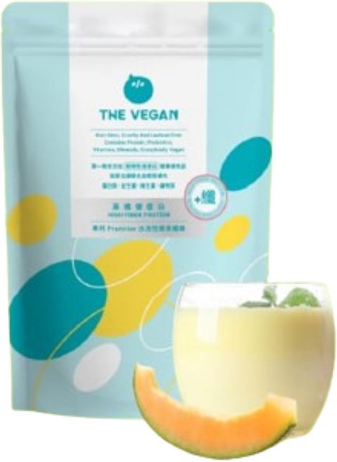 THE VEGAN 樂維根 哈密瓜口味 高纖優蛋白大豆蛋白飲, 1kg, 1個