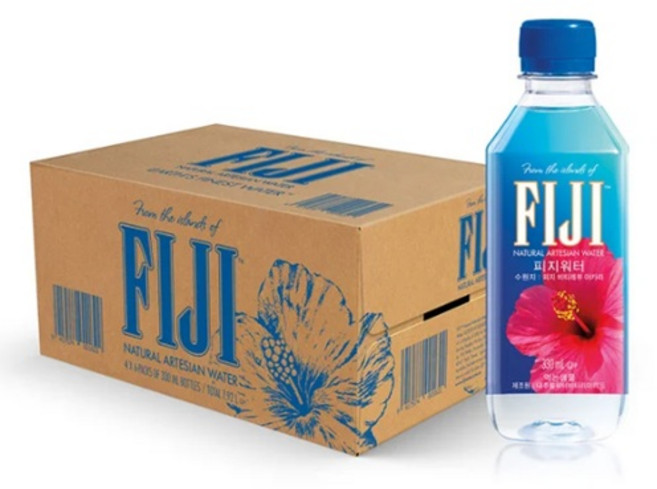 코스트코 피지 부드러운 프리미엄 알카리 천연 화산 암반수 미네랄 피지워터 생수 330ml, 24개