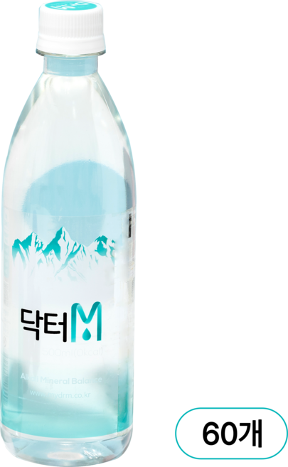닥터M 500ml 경도210 약알칼리 미네랄밸런스 음료, 60개