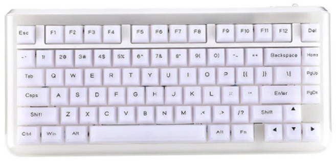 KiiBOOM jade75 키붐 무선 키보드 기계식 RGB 백라이트 핫스왑 지원, 크리스탈축, Jade75 정각