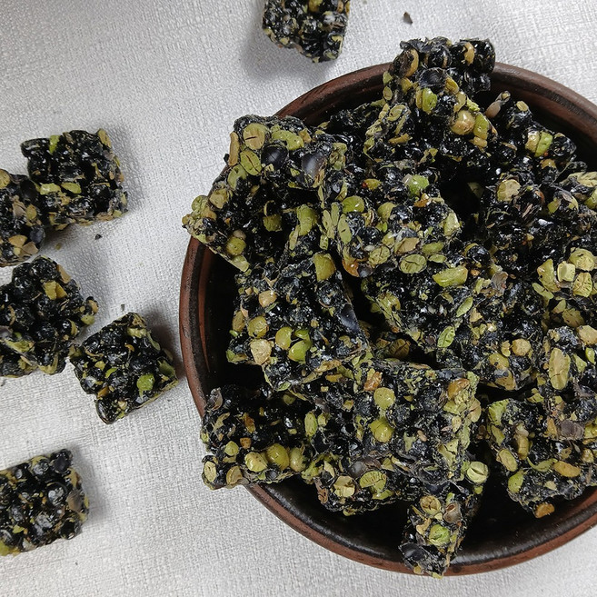 서리태강정 씨앗강정 전통 한과 건강 간식, 3개, 400g