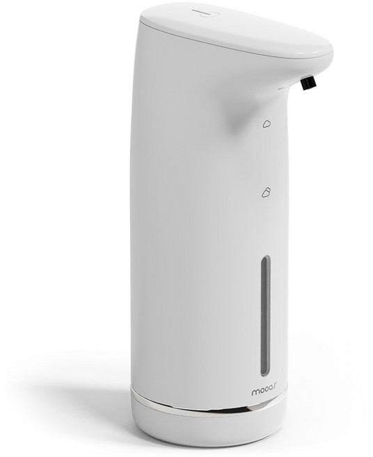 무아스 밀키 소프트버블 자동 손세정기 디스펜서, 1개, 화이트