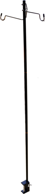 원스위크라이프 캠핑 랜턴 스탠드, 블랙, 1개