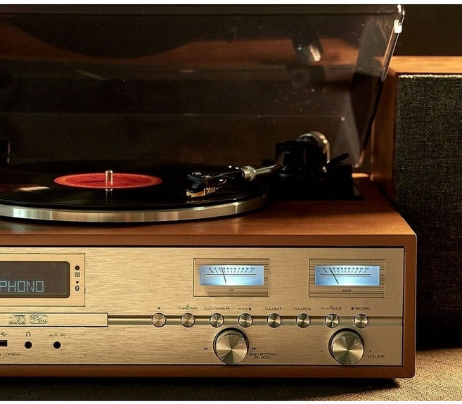 사운드룩 양방향 블루투스 올인원 원목 턴테이블세트 오페라 OPERA